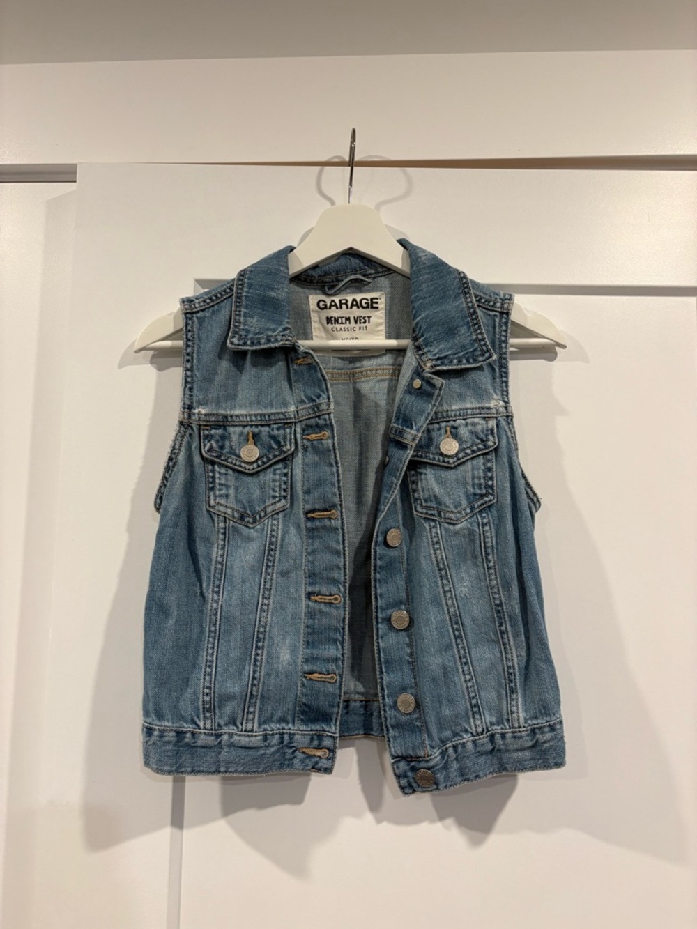 Garage Light Blue Denim Vest